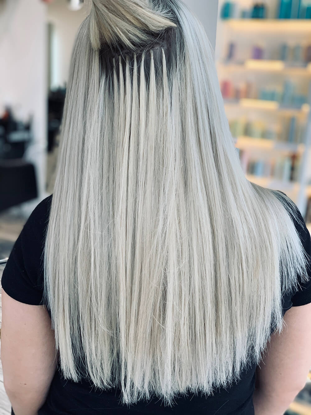Long Hair Extensions in White's Code & Price - RblxTrade